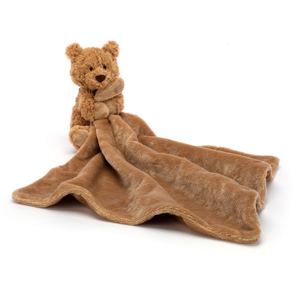 JELLYCAT Baby Bartholomew Bear Soother Blanket Brown Excellent Condition Retired